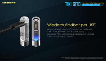 NITECORE TIKI GTID GLOW IN THE DARK BLUE